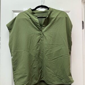 Moss olive rafaela scrub top